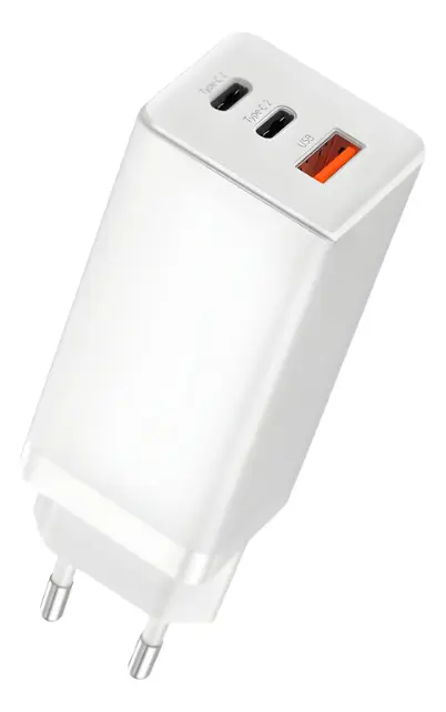 Carregador rápido GaN 65W em oferta no Mercado Livre