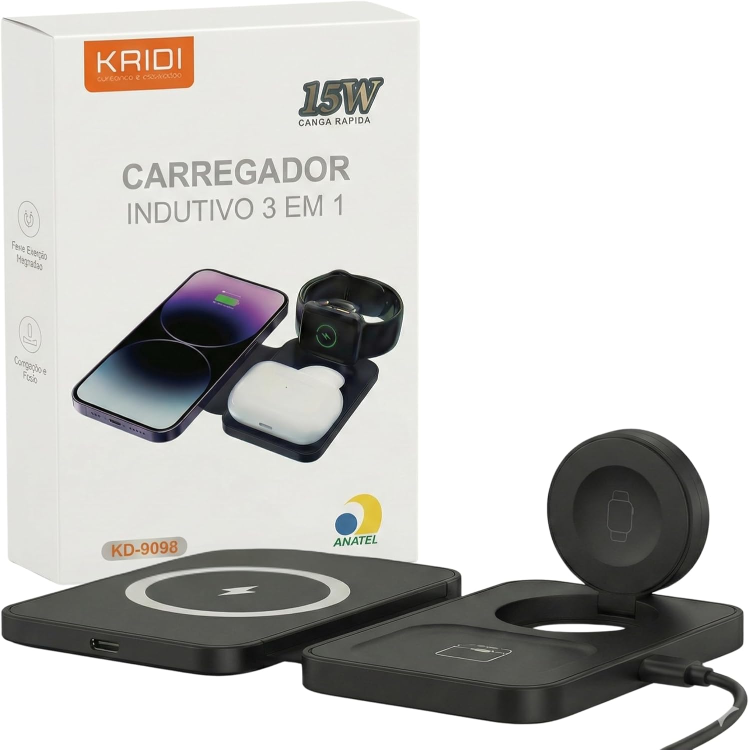 Carregador MagSafe sem fio magnético