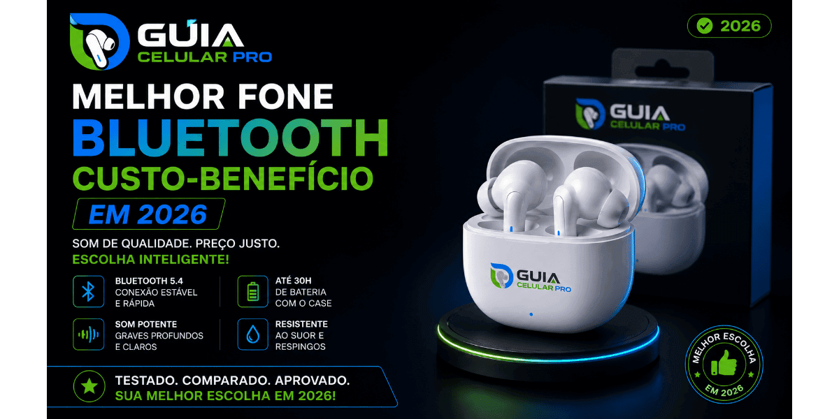 Melhor fone bluetooth custo-benefício em 2026