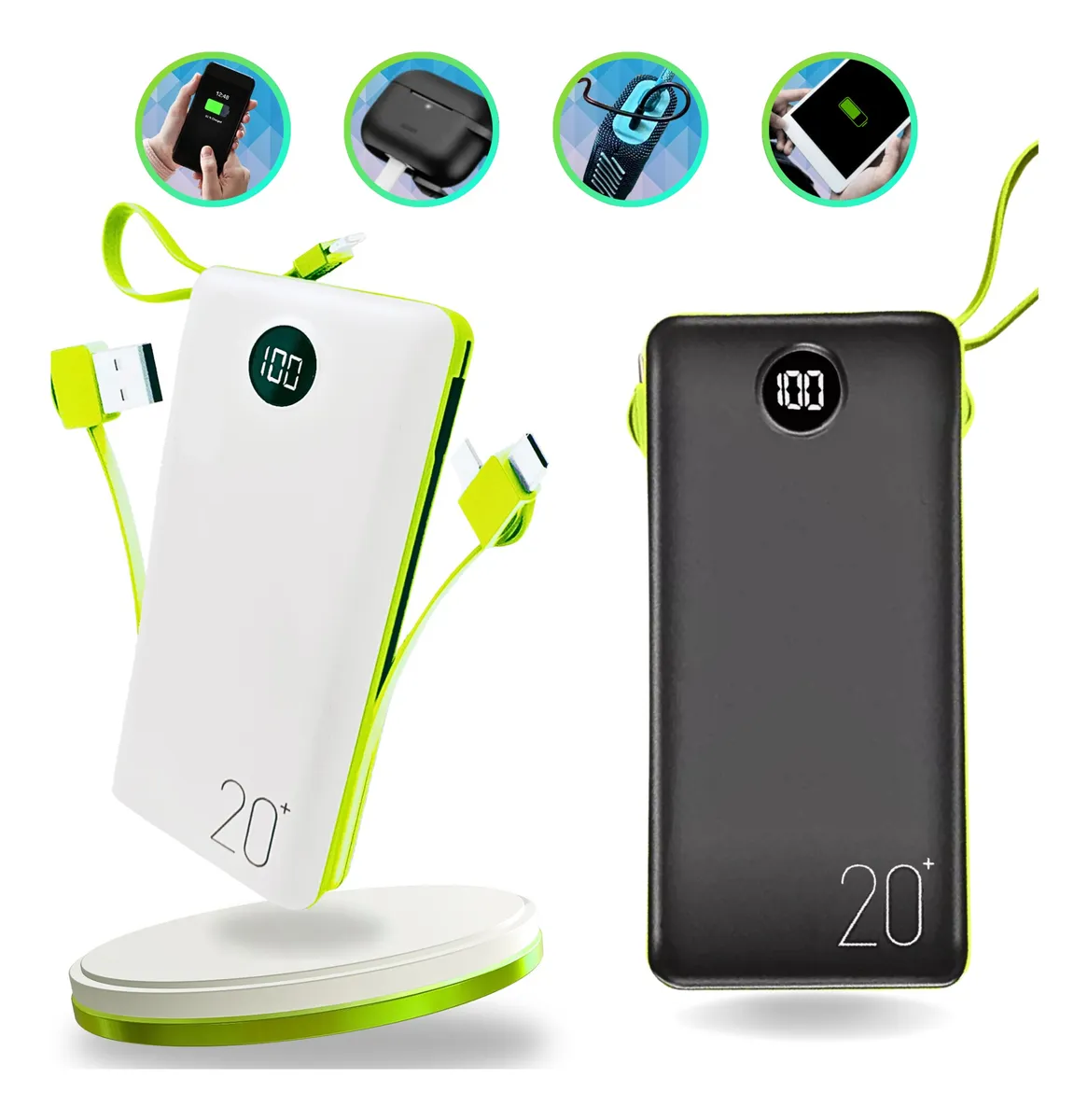 Power bank portátil em oferta no Mercado Livre