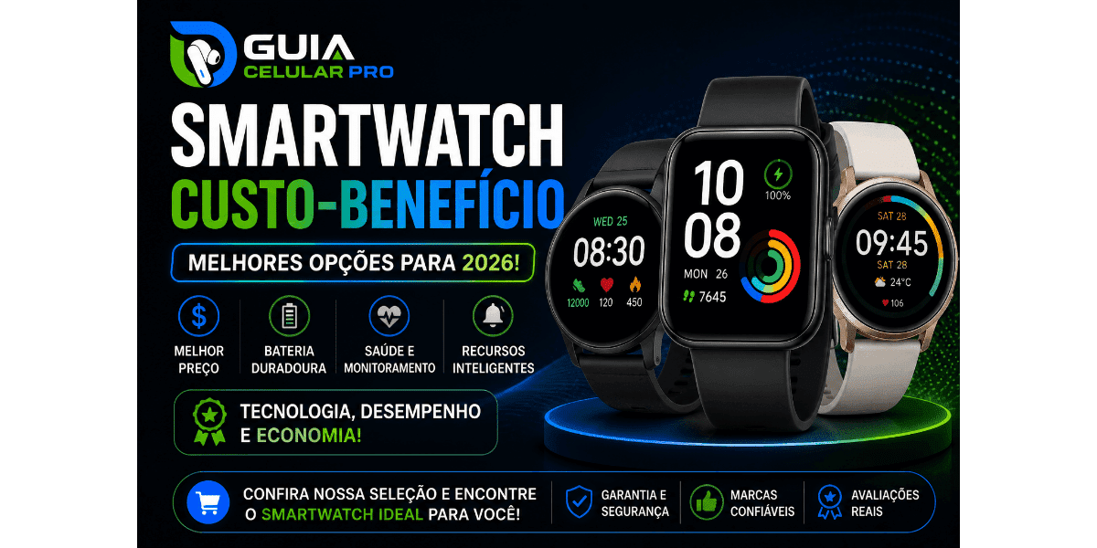 Smartwatch custo-benefício em 2026